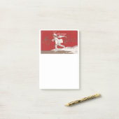 ボーイスケートで滑るヴィンテージサンダー_コーブ ポストイット (デスク上)