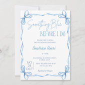 ボーイスナーブルーブルースクイグルブライダルシャワー 招待状 (正面)