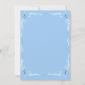 ボーイスナーブルーブルースクイグルブライダルシャワー 招待状 (裏面)