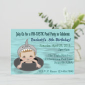 ボーイスプールパーティー 招待状 (スタンド正面)