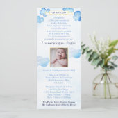 ボーイスペインのティゾバプテスマ招待状と雲 招待状 (スタンド正面)