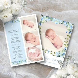 ボーイスペインのンバウティゾパラニーニョのバプテスマ 招待状