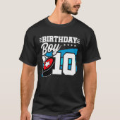ボーイスホッケー誕生日10誕生日10歳の少年 Tシャツ (正面)
