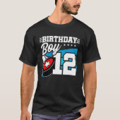 ボーイスホッケー誕生日12誕生日12歳の少年 Tシャツ (正面)