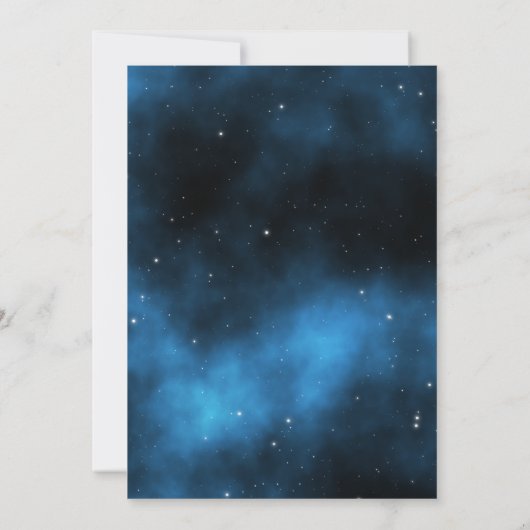 ボーイスリーポバーピザパジャマ誕生日 招待状 (裏面)