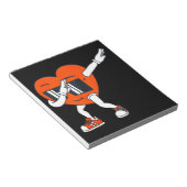 ボーイスヴァレンティーンズデイダビングハートおもしろいボーイズ ノートパッド (アングル)