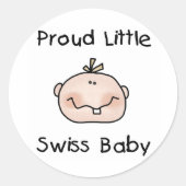 ボーイス誇りを持ったイスベビー ラウンドシール (正面)