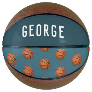 ボーイズおもしろいブルーモダンバスケットボールキッズ バスケットボール