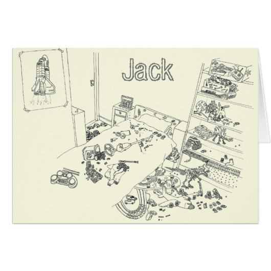 ボーイズおもしろいメッシーベッドルームジャックカラーリング誕生日 (正面横)