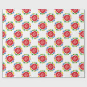 ボーイズおもちゃの輸送車のトラックの列車誕生日 ラッピングペーパー (フラット)