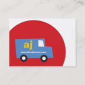 ボーイズおもちゃトランスポート子供たちパーティープランナー 名刺 (裏面)