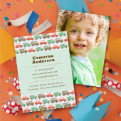 ボーイズおもちゃパステルレトロカーキッドの写真プロフィール コーリングカード