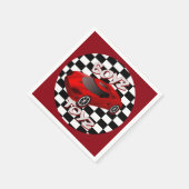 ボーイズおもちゃレッドスポーツカーナプキンス2 スタンダードカクテルナプキン (角)