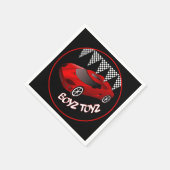 ボーイズおもちゃレッドスポーツカーパーティーナプキン スタンダードカクテルナプキン (角)