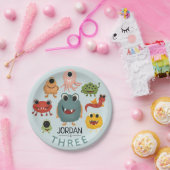 ボーイズかわいいおもしろいモンスター子供の誕生日パーティー ペーパープレート (パーティー)