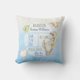 ボーイズかわいいグリーンTレックスキープサケ誕生統計 クッション