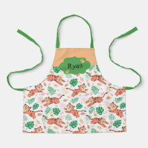 ボーイズかわいいタイガーワイルドジャングルサファリと名前キッズ