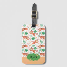 ボーイズかわいいタイガーワイルドジャングルサファリと名前キッズ