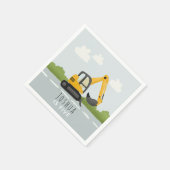 ボーイズかわいいディガー子供の誕生日 スタンダードカクテルナプキン (角)