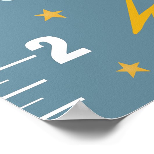 ボーイズかわいいブルーゲームの成長チャート ポスター (角)