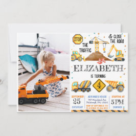 ボーイズかわいいモダン建築子供の誕生日 招待状