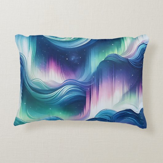 ボーイズかわいいモノグラム、ノーザンライト銀河系、子供 アクセントクッション (裏面)