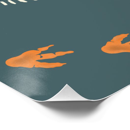 ボーイズかわいい恐竜ディグ子供の誕生日ウェルカムサイン ポスター (コーナー)