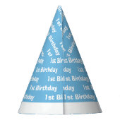 ボーイズかわいい旅行飛行機子供の誕生日カスタム パーティーハット (裏面)