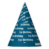 ボーイズかわいい旅行飛行機子供の誕生日カスタム パーティーハット (左)