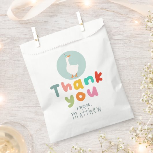 ボーイズかわいい間抜けツグースブルーファーム2nd誕生日 フェイバーバッグ (クリップ留めされた状態)