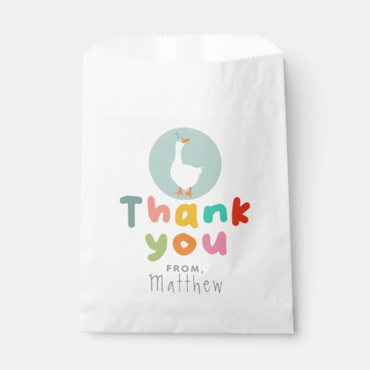 ボーイズかわいい間抜けツグースブルーファーム2nd誕生日 フェイバーバッグ (正面)