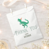 ボーイズかわいいTレックス恐竜子供の誕生日 フェイバーバッグ (クリップ留めされた状態)