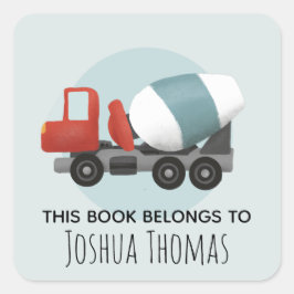 ボーイズこの本は属する建築キッズ蔵書票 スクエアシール