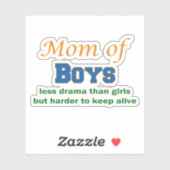 ボーイズのお母さん シール (シート)