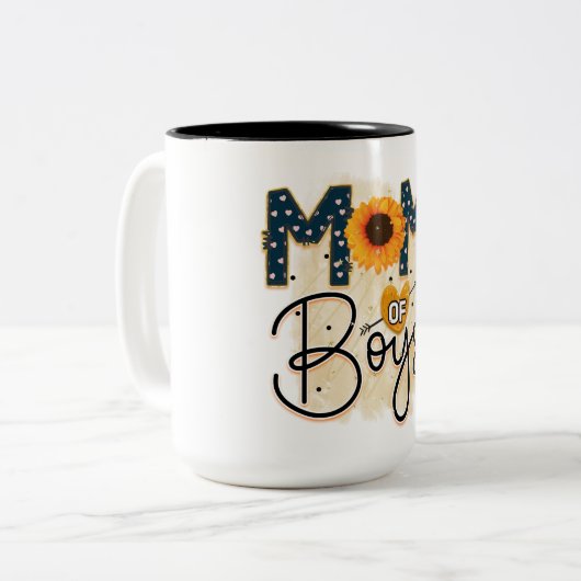 ボーイズのお母さん ツートーンマグカップ (正面左)