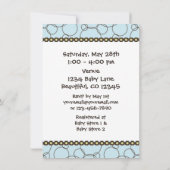 ボーイズのためのブルータイガーベビーシャワー招待状 招待状 (裏面)