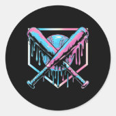 ボーイズのアイスクリームをドクターと一緒にドリップ。 ラウンドシール (正面)