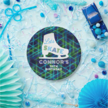 ボーイズアイススケートで滑るバースデーパーティネオン