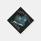 ボーイズアイススケート誕生日 スタンダードカクテルナプキン (角)