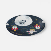 ボーイズアウタースペースバースデーパーティー紙プレート ペーパープレート (アングル)