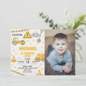 ボーイズアンダー建築誕生日招待状 招待状 (スタンド正面)