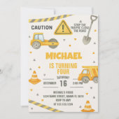 ボーイズアンダー建築誕生日招待状 招待状 (正面)