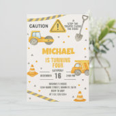 ボーイズアンダー建築誕生日招待状 招待状 (スタンド正面)