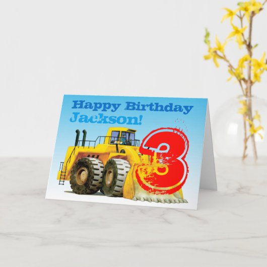 ボーイズイエローディガーカスタム3日 カード (黄色い花)