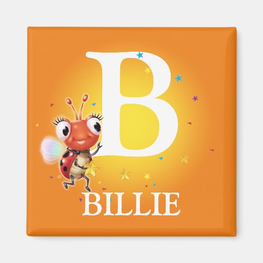 ボーイズイニシャルラディブ冷蔵庫用マグネット マグネット (正面)