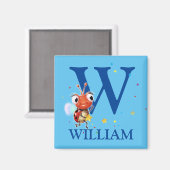 ボーイズイニシャルラディブ冷蔵庫用マグネット マグネット (正面/裏面)