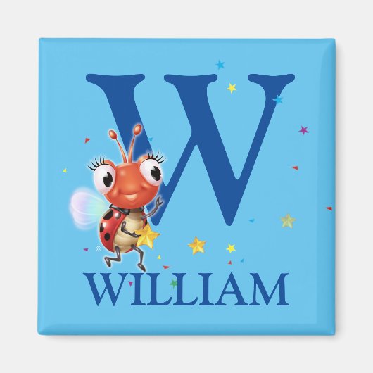 ボーイズイニシャルラディブ冷蔵庫用マグネット マグネット (正面)