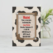 ボーイズウェスタンカスタムテーマ誕生日招待状 招待状 (スタンド正面)