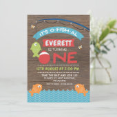 ボーイズウッドO-Fish-al 1st Birthday招待状 招待状 (スタンド正面)