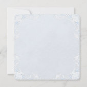 ボーイズエレガントベビーブルーロザリオ《キリスト教》洗礼式や命名式 招待状 (裏面)